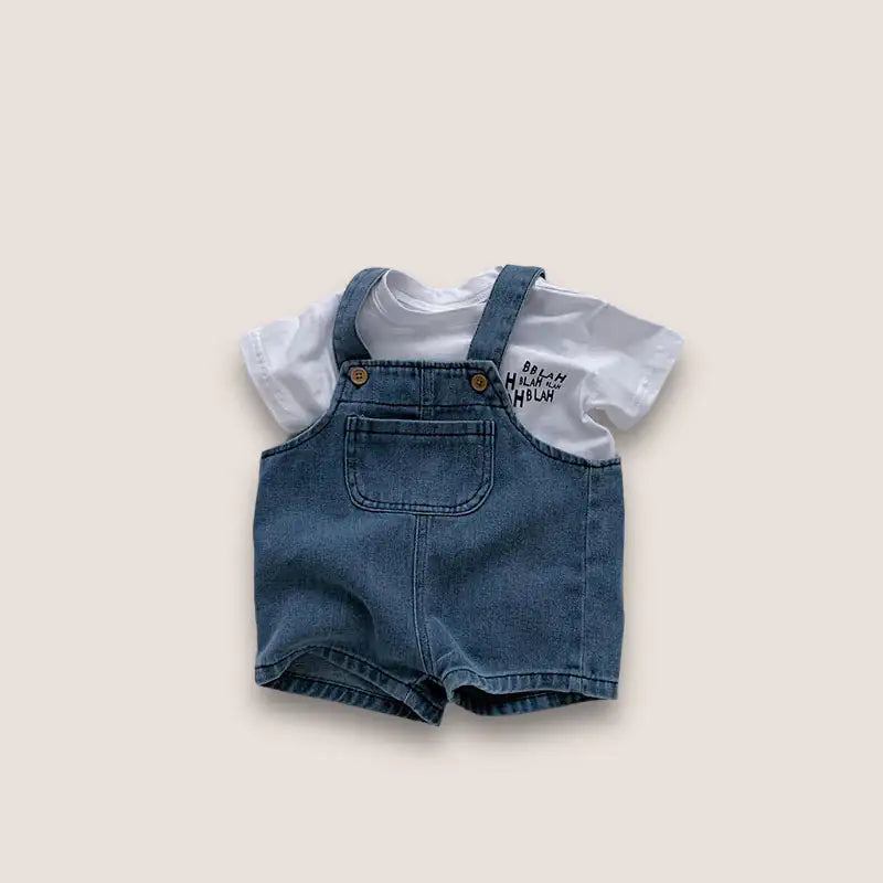 T-Shirt met Denim Overal