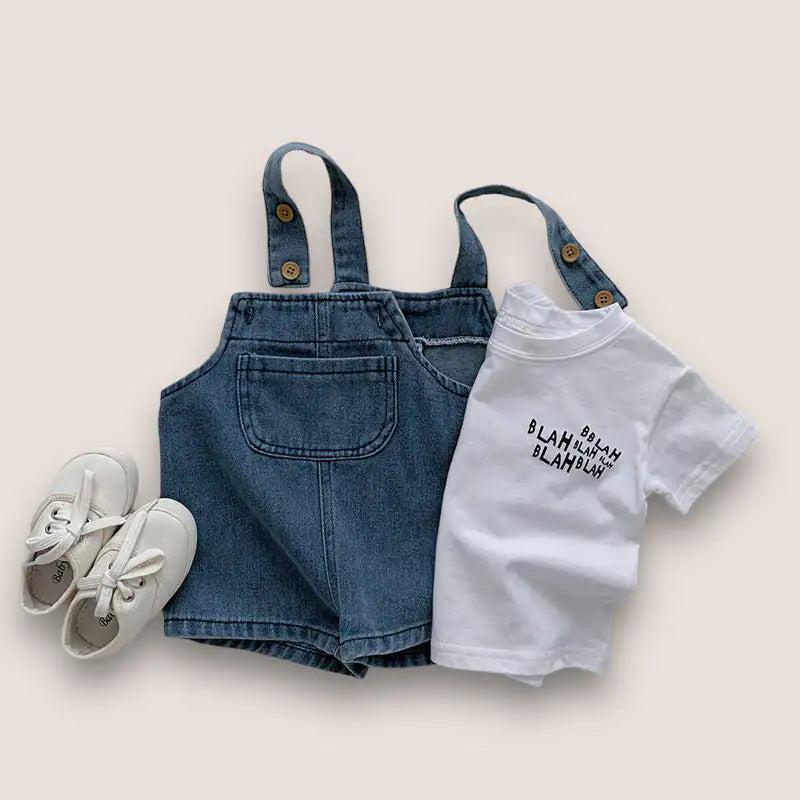 T-Shirt met Denim Overal